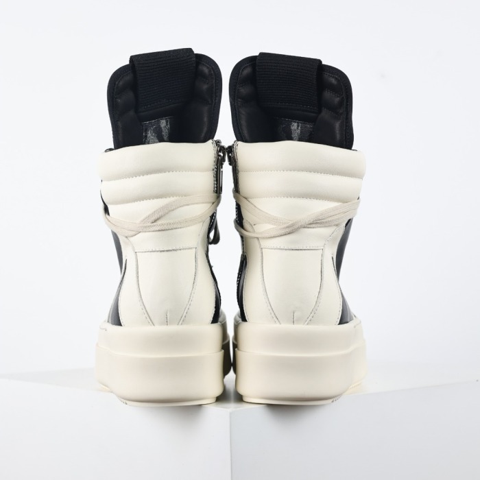 R!ck Owens Mega Bumper Geobasket Black Milk