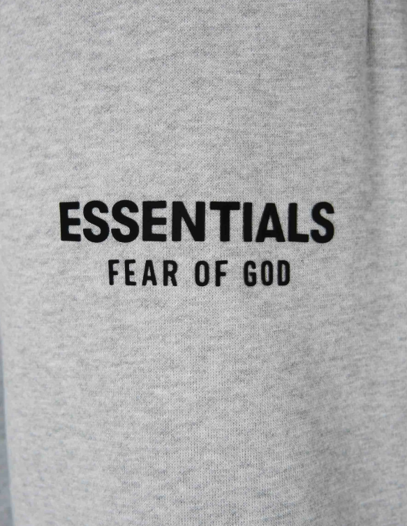 US Warehouse:Fear of God Essentials Fleece Pants Light Heather Gray FW24