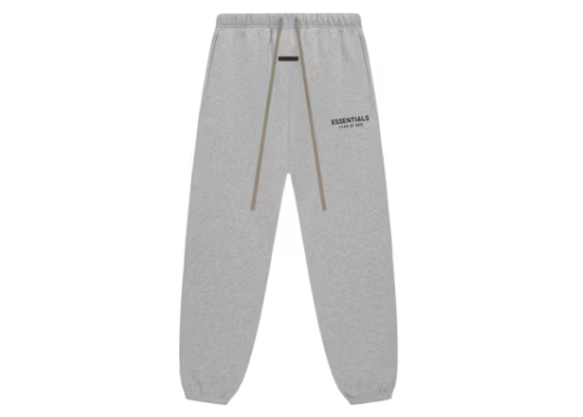 US Warehouse:Fear of God Essentials Fleece Pants Light Heather Gray FW24