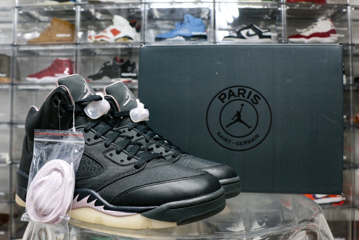 PSG x Air Jordan 5 Paris Saint-Germain Off Noir 2025 ( A1)