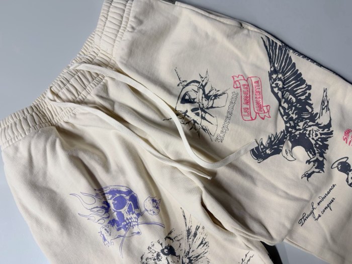 REPRESENT New All-Over Print American High-Street Style Unisex Loose Casual Pants