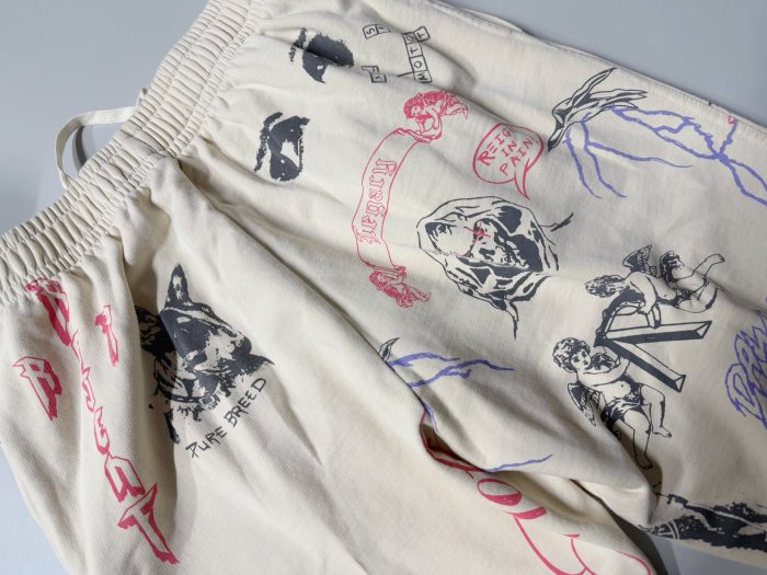 REPRESENT New All-Over Print American High-Street Style Unisex Loose Casual Pants