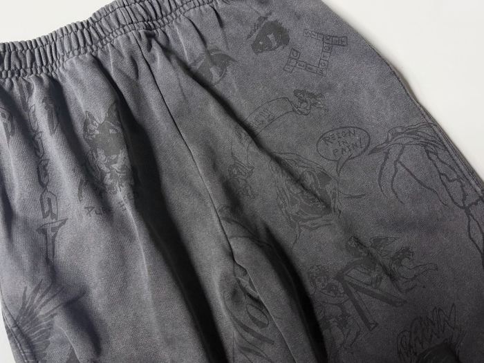 REPRESENT New All-Over Print American High-Street Style Unisex Loose Casual Pants