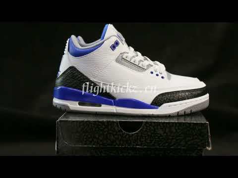 Air Jordan 3 Retro Racer Blue 2021 GS(A1)