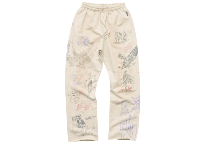 REPRESENT New All-Over Print American High-Street Style Unisex Loose Casual Pants