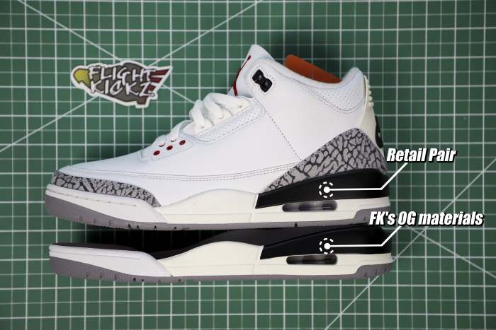 Jordan 3 Retro GS White Cement Reimagined（A1）