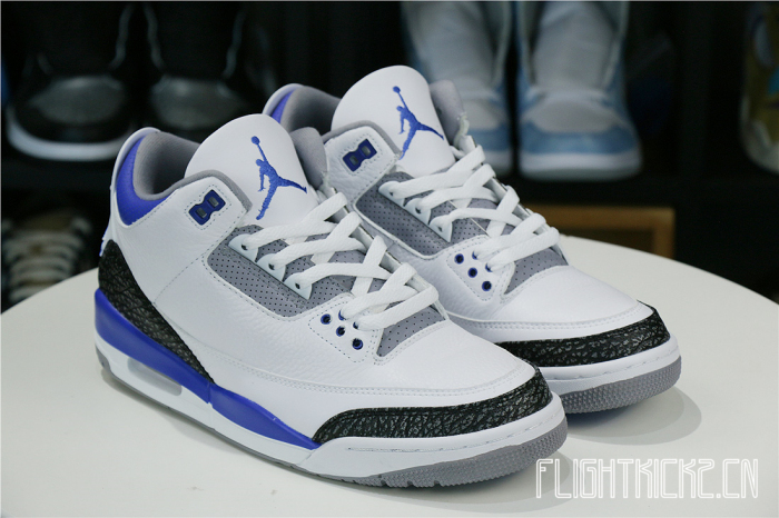 Air Jordan 3 Retro Racer Blue 2021 GS(A1)