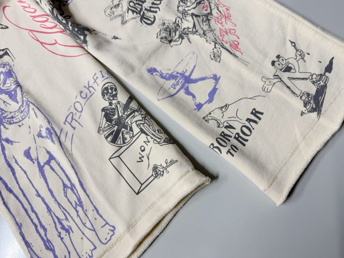 REPRESENT New All-Over Print American High-Street Style Unisex Loose Casual Pants