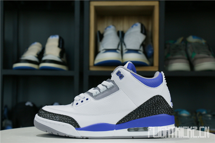 Air Jordan 3 Retro Racer Blue 2021 GS(A1)