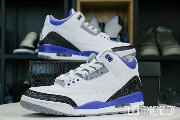 Air Jordan 3 Retro Racer Blue 2021 GS(A1)