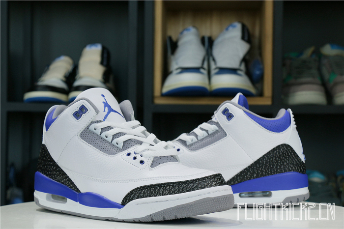 Air Jordan 3 Retro Racer Blue 2021 GS(A1)