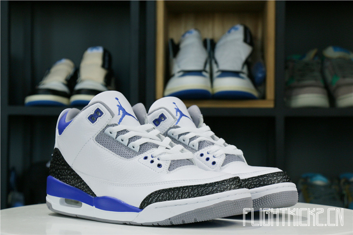 Air Jordan 3 Retro Racer Blue 2021 GS(A1)