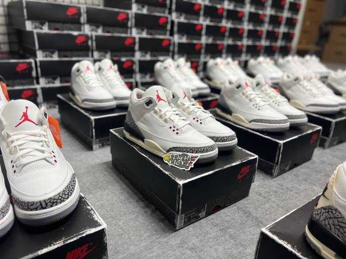Jordan 3 Retro GS White Cement Reimagined（A1）