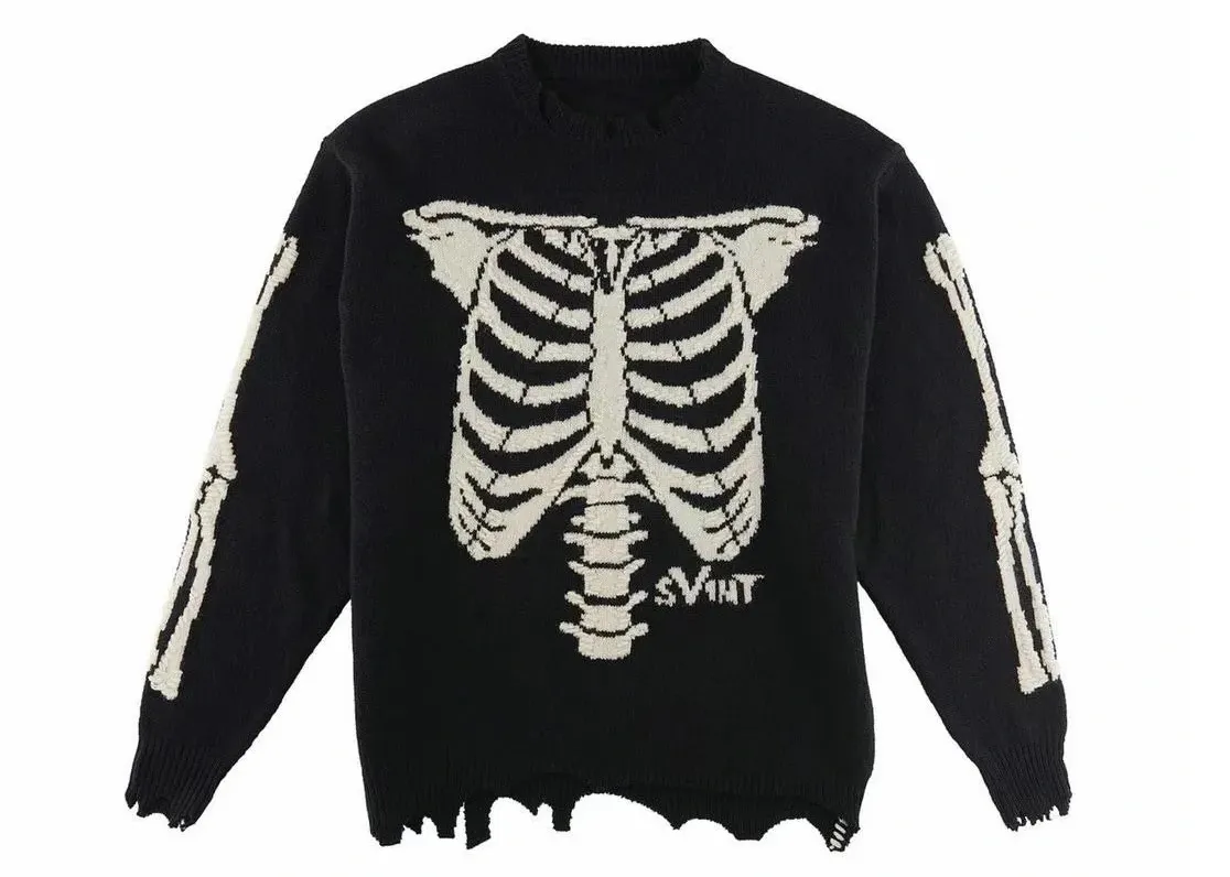 Saint Michael x Vlone Black Broken Sweat