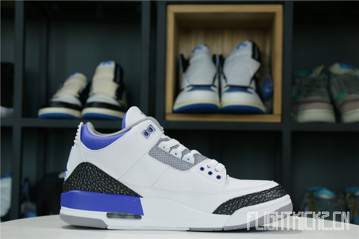 Air Jordan 3 Retro Racer Blue 2021 GS(A1)
