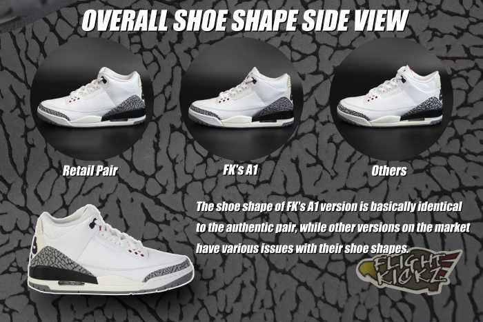 Jordan 3 Retro GS White Cement Reimagined（A1）