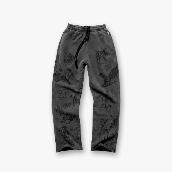REPRESENT New All-Over Print American High-Street Style Unisex Loose Casual Pants