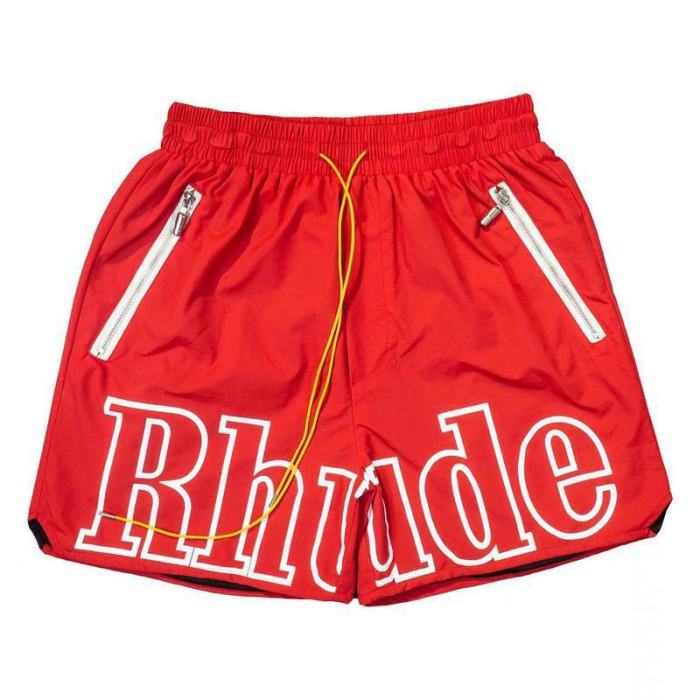 RHUDE Letter 3M Reflective Casual Sports Shorts