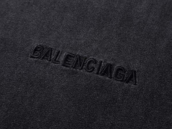 Balanciag@ Washed Distressed Short-Sleeve T-Shirt FW25