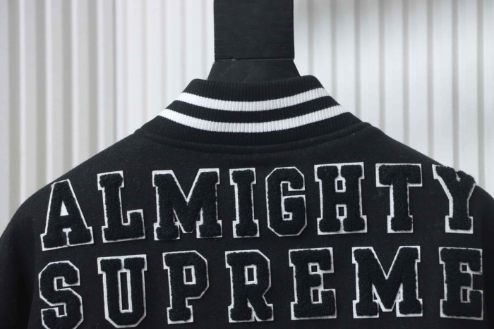 Supreme Praises Varsity Black Jacket