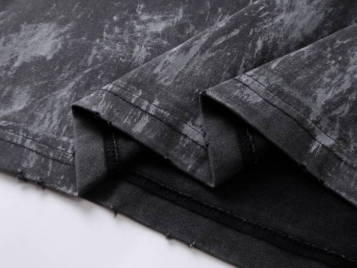 Balanciag@ Washed Distressed Short-Sleeve T-Shirt FW25