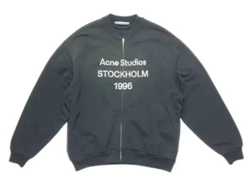 Acne Studios STOCKHOLM 1996 Faded Zip Logo Sweater
