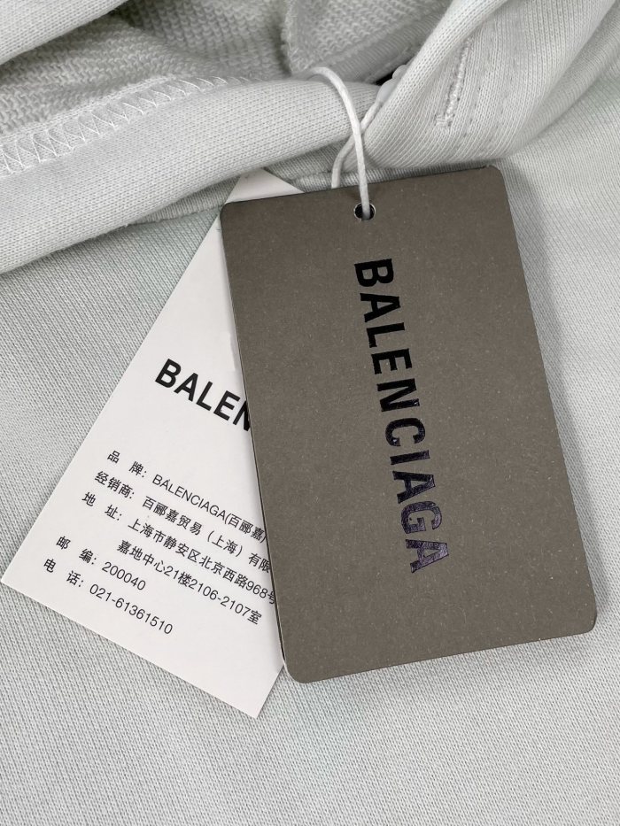 Balanciag@ Tape Panels Sleeve Hoodie