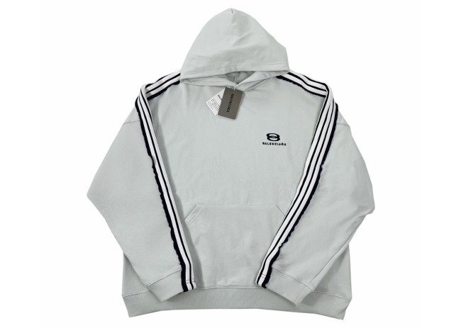 Balanciag@ Tape Panels Sleeve Hoodie