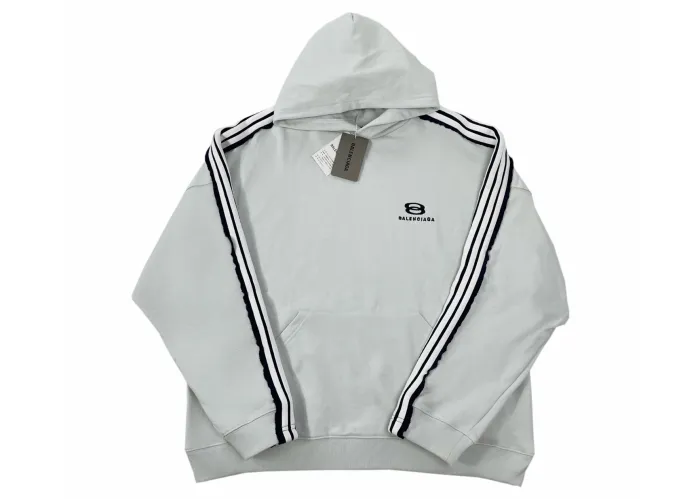 Balanciag@ Tape Panels Sleeve Hoodie
