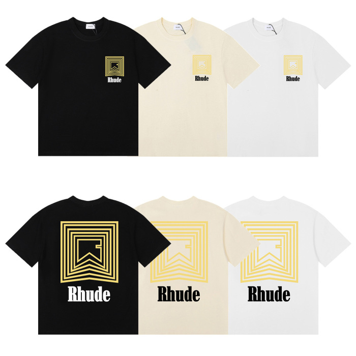 RHUDE Geometric Print T-Shirt