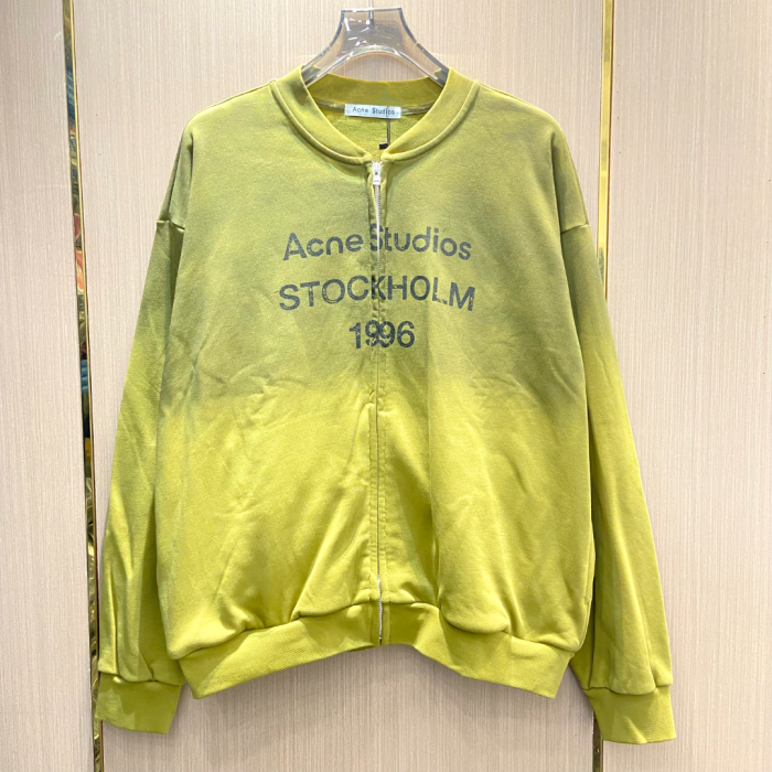 Acne Studios STOCKHOLM 1996 Faded Zip Logo Sweater