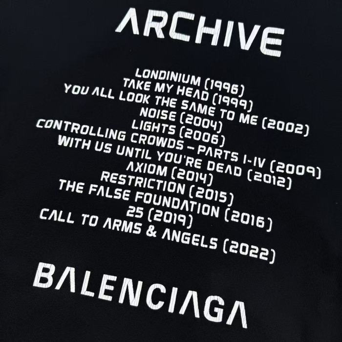 Balanciag@ Cracked Print Zipper Hoodie