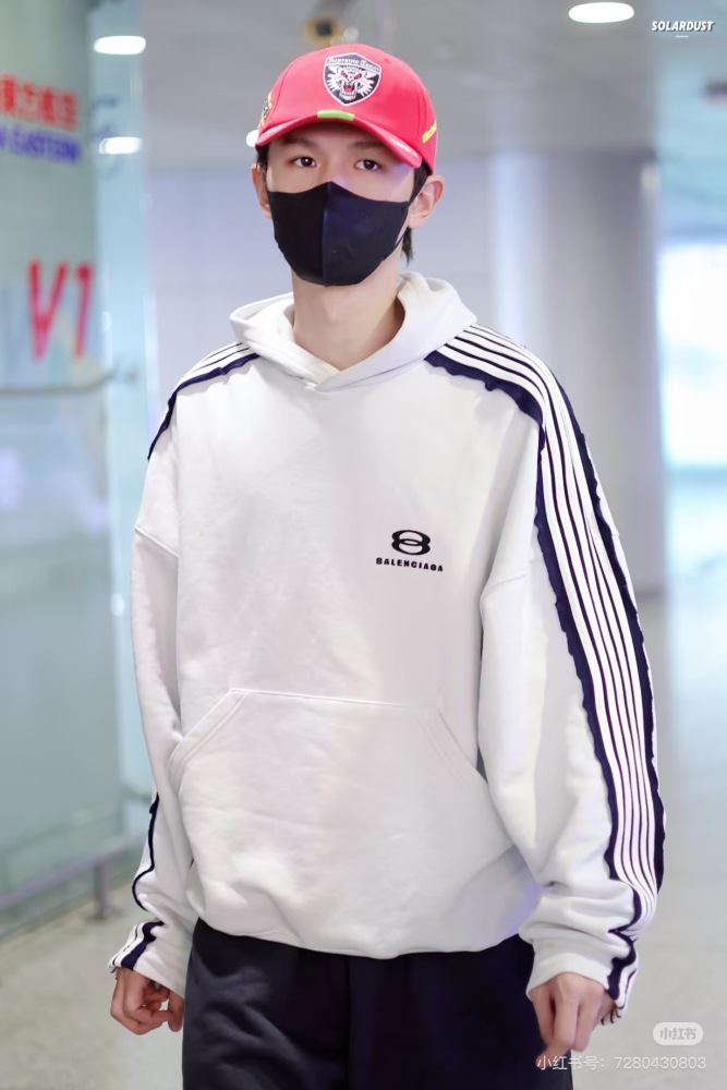 Balanciag@ Tape Panels Sleeve Hoodie