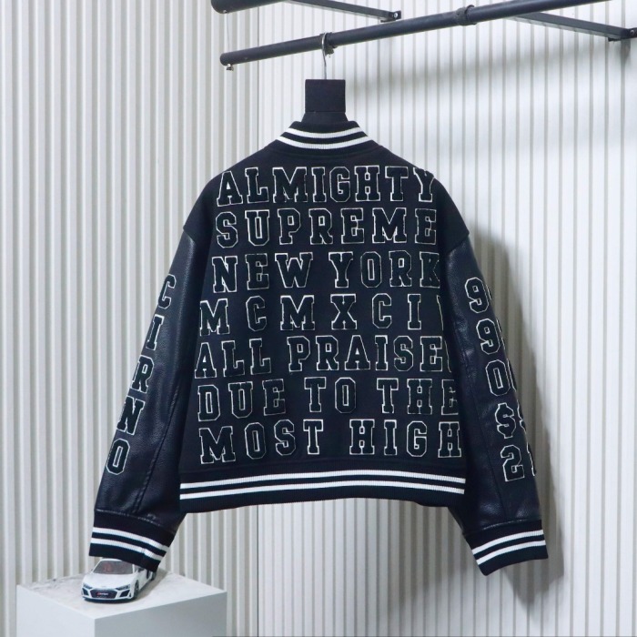 Supreme Praises Varsity Black Jacket