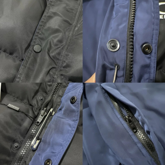 Balanciag@ Reversible Pin-Detail Down Jacket