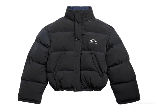 Balanciag@ Reversible Pin-Detail Down Jacket