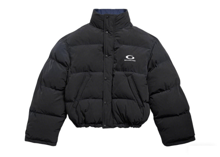 Balanciag@ Reversible Pin-Detail Down Jacket