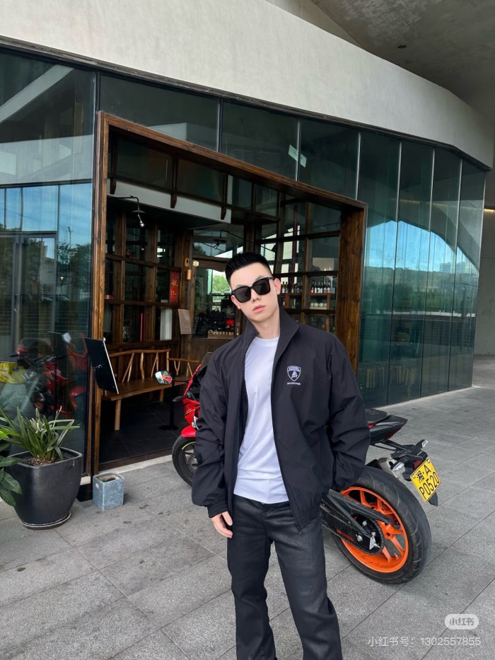 Balanciag@ Lamborghini Zipper Jacket