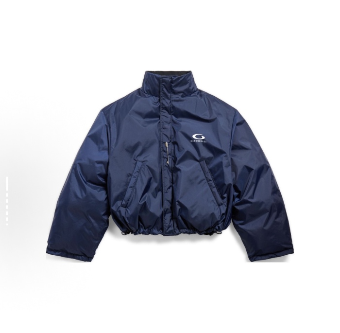 Balanciag@ Reversible Pin-Detail Down Jacket