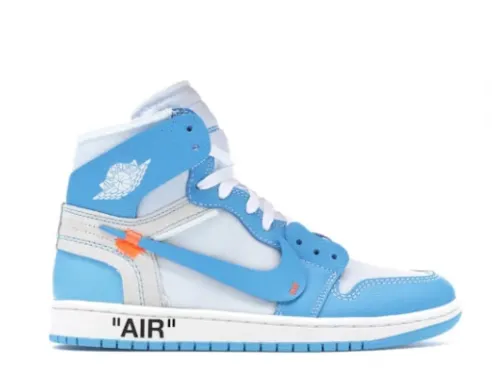 Off White X Air Jordan 1 UNC University Blue GS (A1)