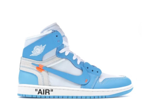 Off White X Air Jordan 1 UNC University Blue GS (A1)