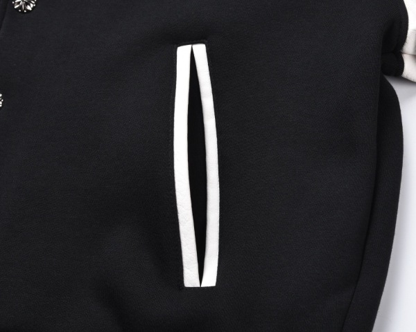 Chrome Hearts Sanskrit Cross Wool Varsity Jacket