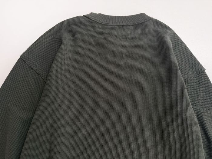 Telfar Distressed Waffle Knit Long-Sleeve