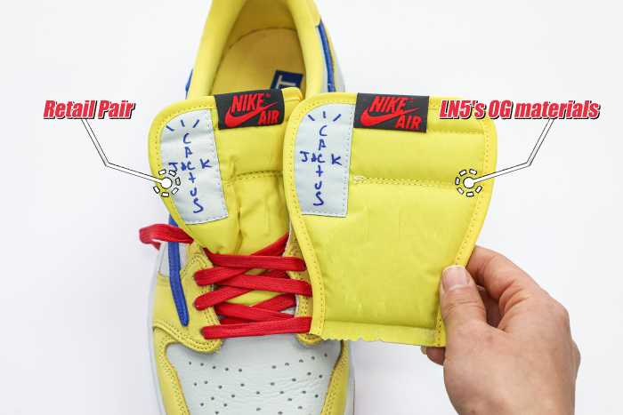 Travis Scott x Air Jordan 1 Retro Low OG SP “Elkins/Canary Yellow” GS（A1）