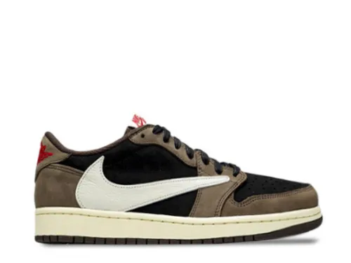 Travis Scott X Air Jordan 1 Low 'Cactus Jack' Mocha GS( A1)