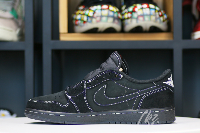 Travis Scott x Nike Air Jordan 1 Low OG “Black/Phantom” GS（A1）