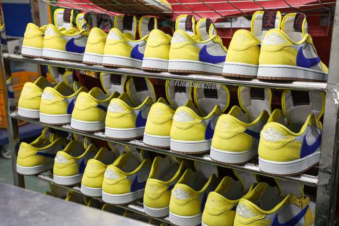 Travis Scott x Air Jordan 1 Retro Low OG SP “Elkins/Canary Yellow” GS（A1）