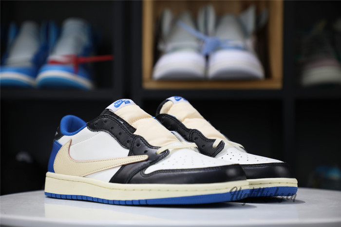 Fragment x Travis Scott x Air Jordan 1 Low GS（A1）