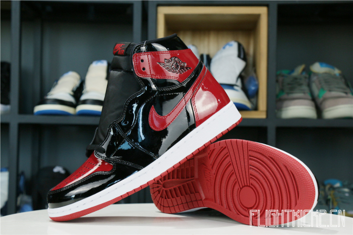 Air Jordan 1 Retro High OG Patent Bred 2021 GS ( A1)