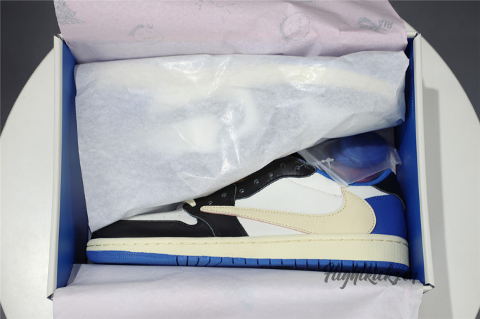 Fragment x Travis Scott x Air Jordan 1 Low GS（A1）